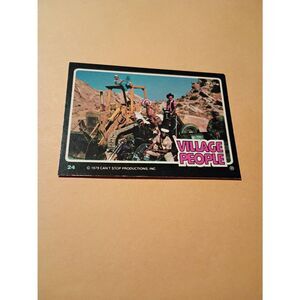 Vintage 1979 Village People Trading Card #24 Disco Era Vintage Music Collectible